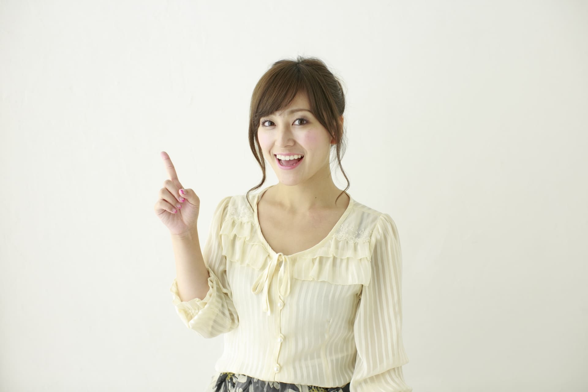 閃いた女性